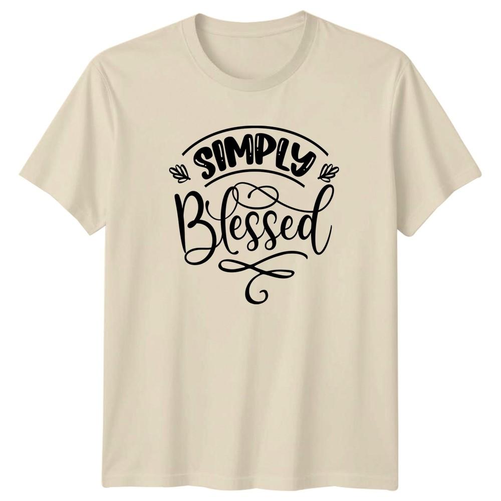 Simply Blessed Unisexs TShirt Christian Saying Mothers Day Gift For Her