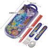 Skater Children's Antibacterial Slide Trio Set Lunch Box Chopsticks Spoon Fork Pokemon 22 Boys Made In Japan TACC2AG-A