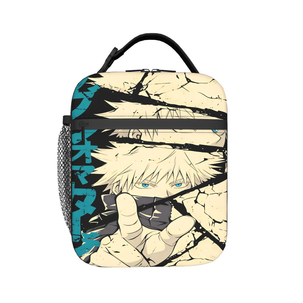 J-Jujutsu Kaisens Lunch Bag For Adult Print Lunch Box Fashion Picnic Cooler Bag Portable Oxford Thermal Lunch Bags