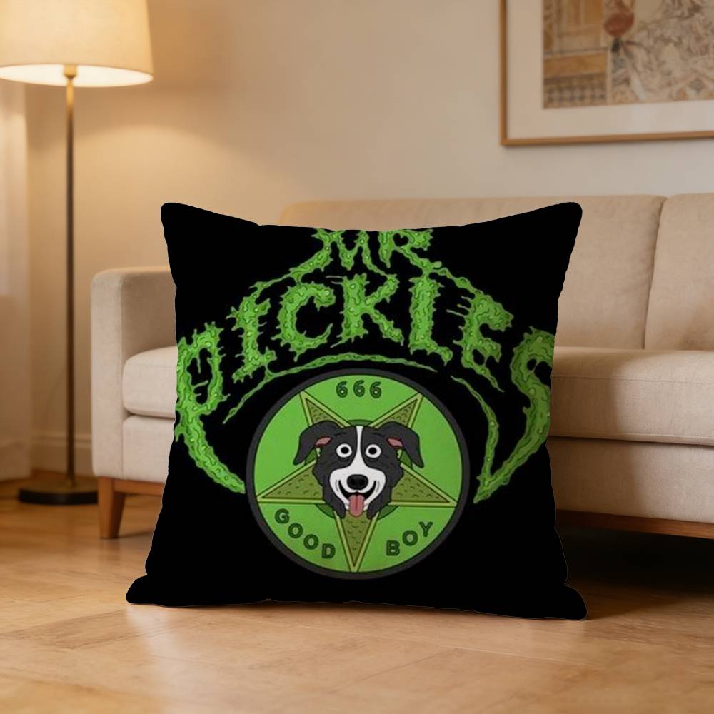 Cool Cartoon Mr PPickles Pillow Case for Sofa Living Room Home office Decor Protective Cover