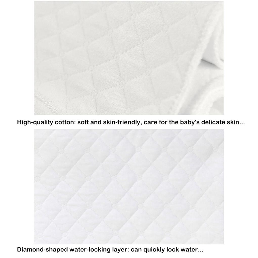 Pack of 10 Muslin Cloths Craftsmanship Supple To Skin-friendly Detachable Cotton Diaper Reusable No Leakage Baby Nappy
