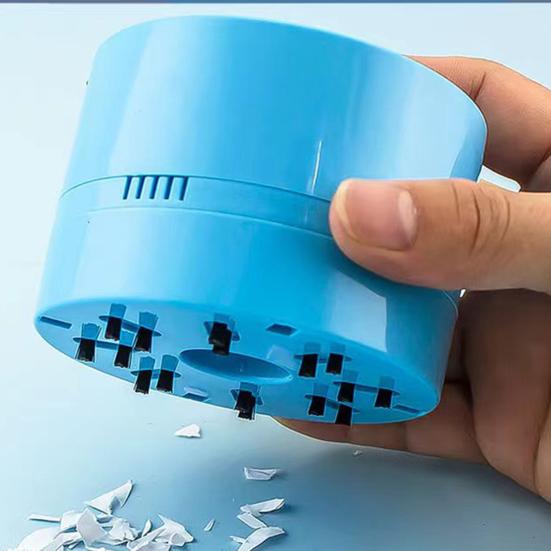 Настольный пылесос Yousheng, мощный портативный беспроводной мини-пылесос с запуском одной кнопкой на батарейках, пылесборник