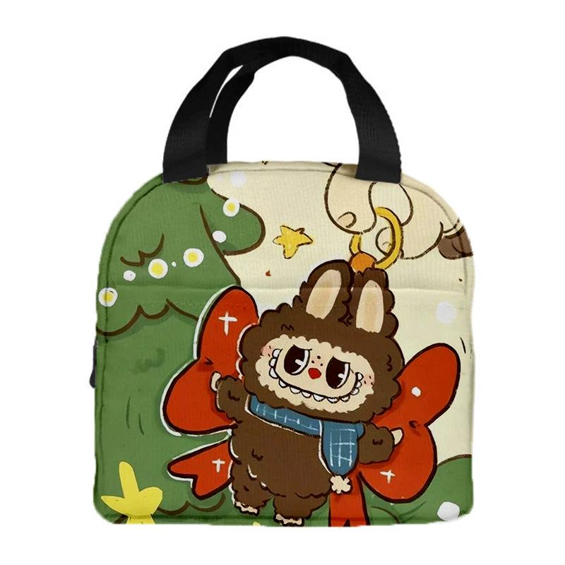 Labubu Cartoon Lunch Tote: Insulated Aluminum Foil Bento Bag for Students 5371