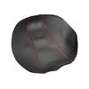 Console Lid Armrest Black Leather Cover For Nissan Maxima 2016-19 Red Stitch