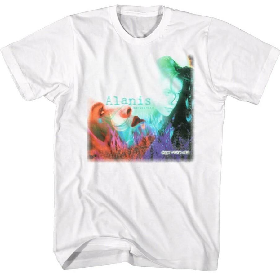 Alanis Morissette Jagged Little Pill Album White Shirt Unisex T-Shirt