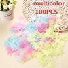 500PCS  Living Bedroom Luminous Fluorescent Color Decal Home Decor Stars Glow Wall Stickers Baby Kids