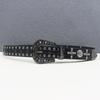 Crocodile Pattern American Western Rivet Cross Skull Rivet Strap Punk Men's Belt Women