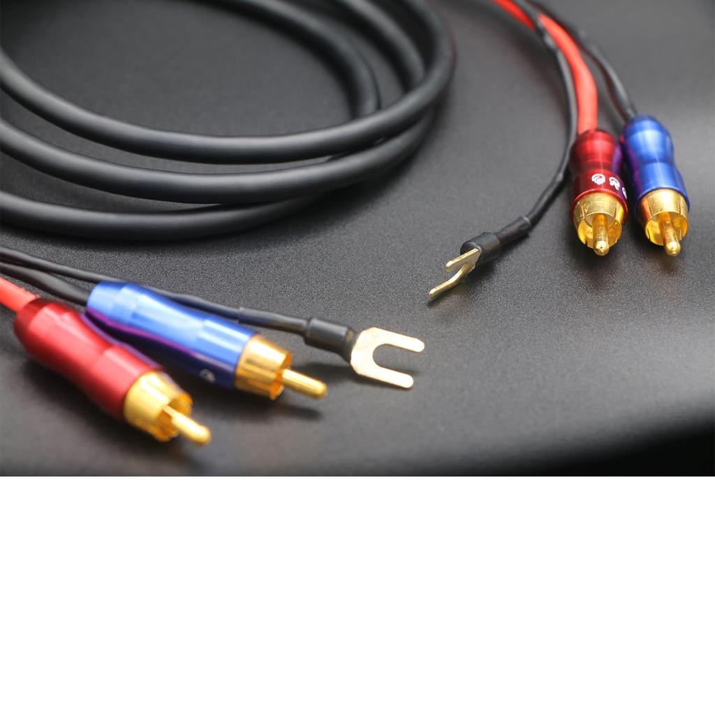 KK CABLE RCA-кабель с заземлением 2RCA «папа» — 2RCA «папа» Провод заземления Стерео межблочный кабель FO-I RCA×2 Провод, Кабель, FO-I (3M)