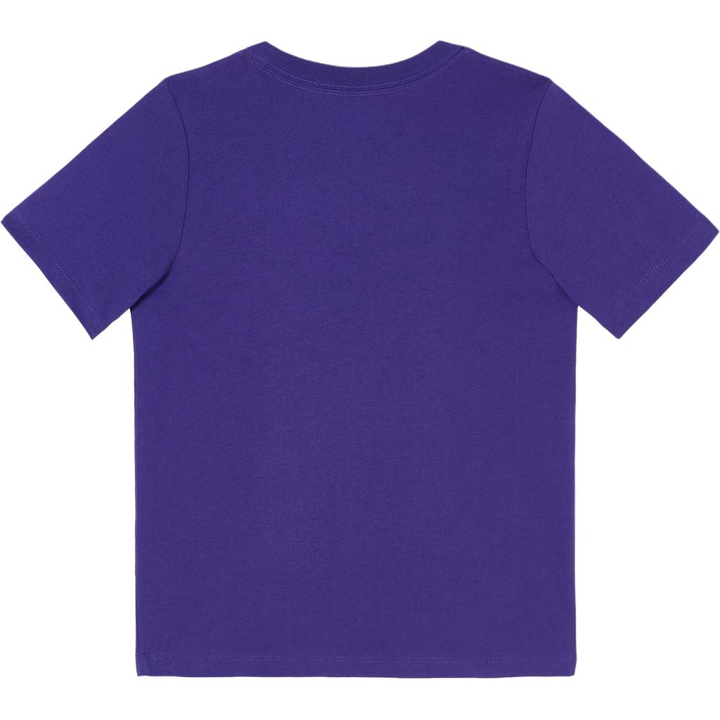 Nike Коллаборация НБА Футболка Лос-Анджелес Лейкерс Логотип Баскетбол Круглый вырез Пуловер Короткий рукав Детские топы 3Z2B3BCJD-LAK