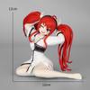 Anime Sitting Posture Alice Figure Cartoon Double Horsetail Girl Model Decoration Toy Christmas Gifts