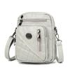 Small Square Bag Washed Leather Single-shoulder Crossbody Bag Middle-aged Woman's Bag Multi-layer Bag