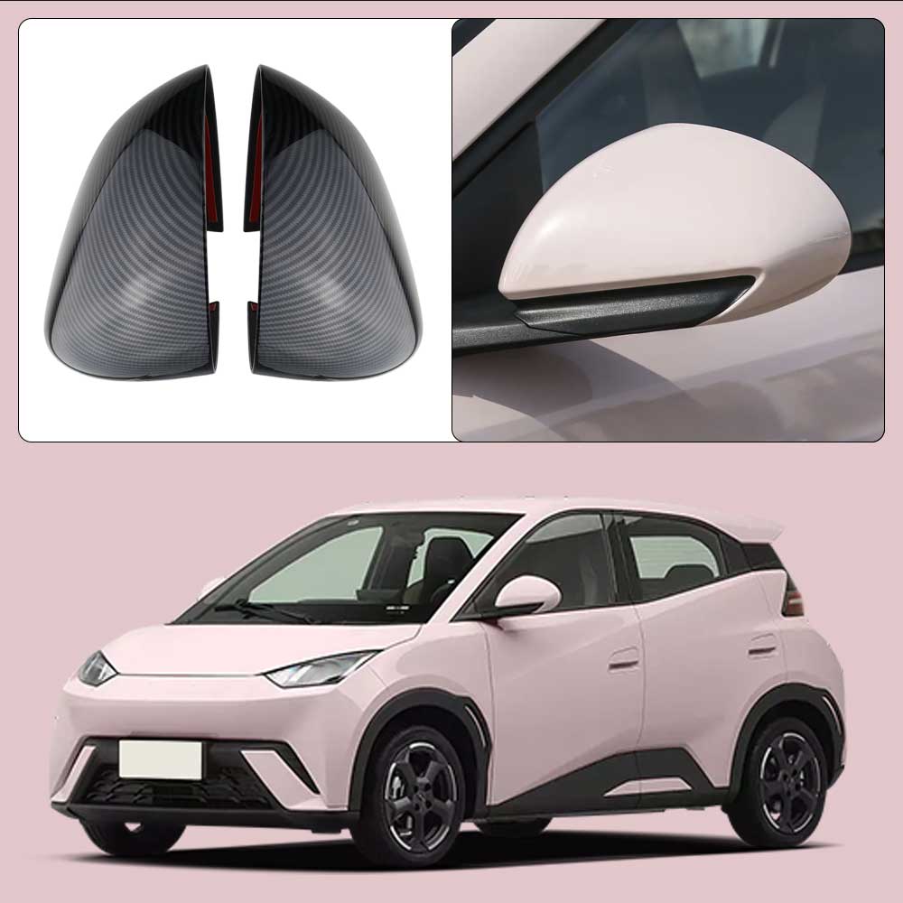 For BYD Dolphin Mini Seagull Dolphin Surf 2024 2025 Pair Rearview Mirror Cover Side Reversing Mirror Caps Trim Car Accessories