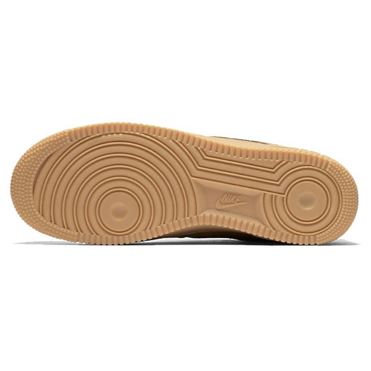 Nike Air Force 1 Abrasion Resistant Abrasion Resistant Low top Skateboard Shoes Unisex Wheat CJ9179-200(Team562-)