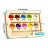 Tracing Number Maze Counting Board Magnetic Counting & Color Sorting Game Educational Wood Maze Toy for Children