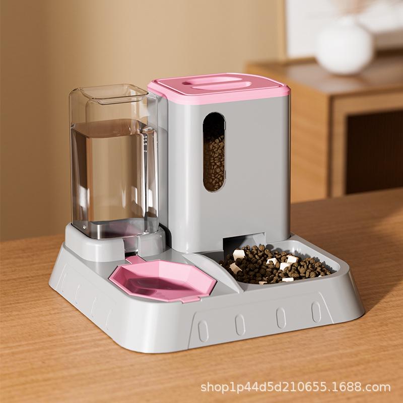 Automatic Pet Fountain & Feeder - Keeps Cats & Dogs Hydrated Without Wetting Mouth
