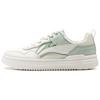 Qingyun Soft Classic Low-Top Casual Shoes Women Sneaker White Green AGCU388-2