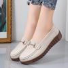 Женские мокасины, кожаная обувь, удобная обувь на плоской подошве для вождения, повседневные лоферы для медсестер, прогулочная минималистичная летняя обувь для беременных для девочек