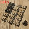10pcs 32*27mm Antique Bronze Iron Padlock Hasp Hook Lock for Mini Jewelry Wooden Box
