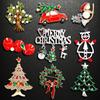 Brooch Christmas Brooch Deer Snowman Christmas Tree Corsage Alloy Diamond Versatile Clothing Accessories