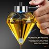 200ml Honey Dispenser with Stand Diamond Shaped Glass Large Capacity Oil Dispenser Multifunction Oil Bottle Kitchen Tools