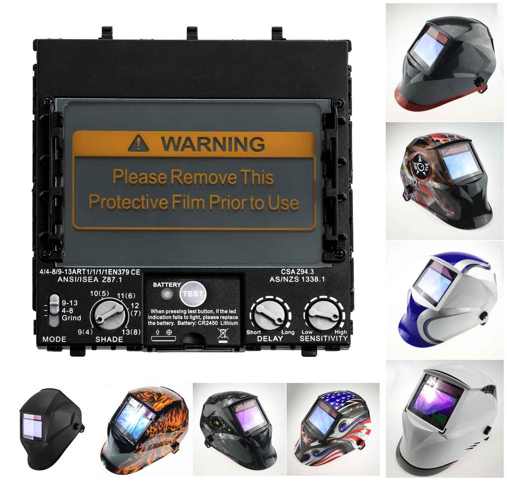 Сварочный фильтр, размер изображения 100x65 мм (3,94x2,56 дюйма) Сварочные шлемы с полнодиапазонной защитой от солнечной энергии
