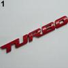 Smart Cool 3D Alloy Metal Letter Turbo Car Motorcycle Emblem Badge Sticker Decal Decor