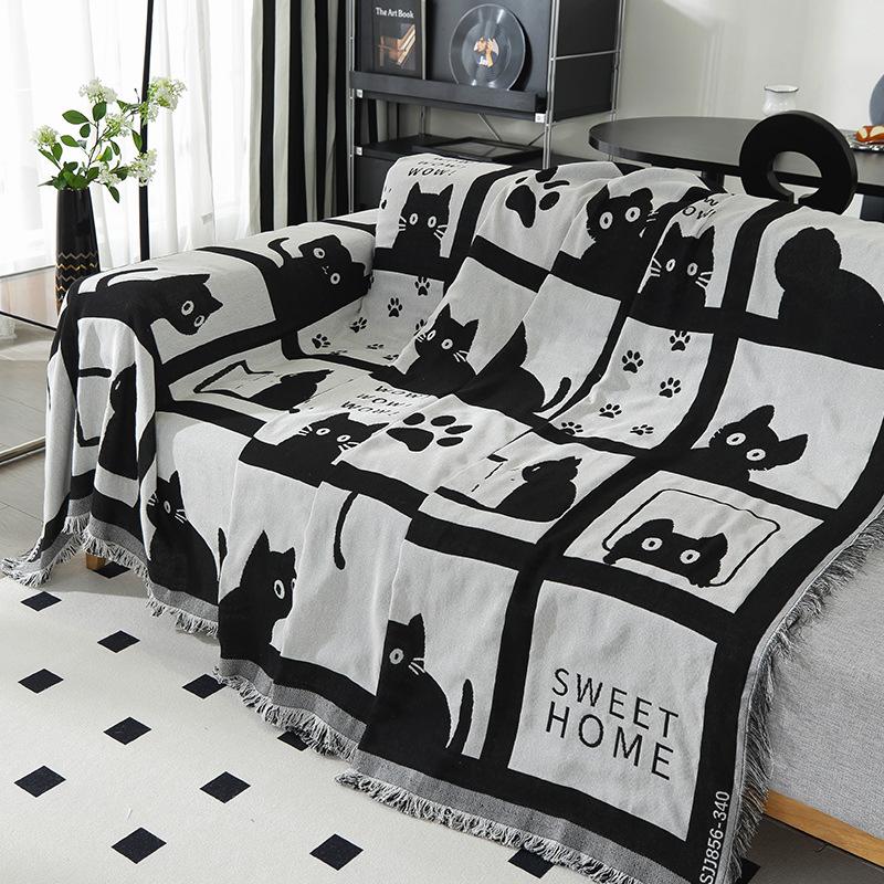 Чехол для дивана, универсальное полотенце для дивана, пылезащитный чехол, защита от царапин от кошек, чехол для дивана, одеяло, ковер, эластичный жаккард