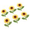 18Pcs Sunflower Felt Patch 3D Handmade Vibrant Colors Exquisite Flower Patches for Clothing Bags Hair Clips Brooches