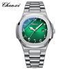 CHENXI Men's Watches Silver Business Calendar Quartz Man Watch Waterproof Luminous Men Wristwatch Gifts