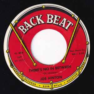 7-дюймовая пластинка JOE HINTON - There Is No In Between / Better To  539 Back Beat 1963 US Соул/Фанк Б/У