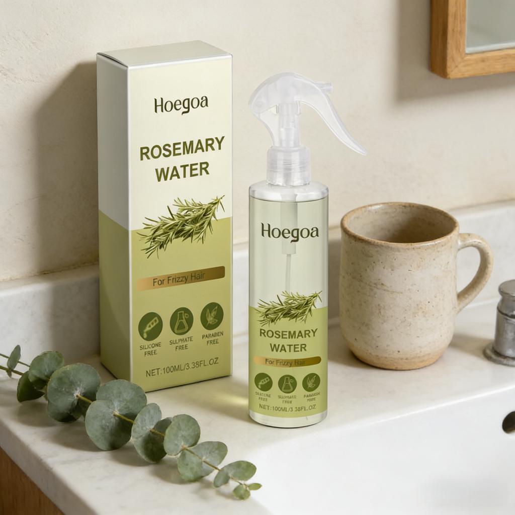 Hoegoa Rosemary Hair Spray Oil Control Deeply Nourish Smoothing Refreshing Fast Absorbing Non Greasy Strengthen Hair Care Spray