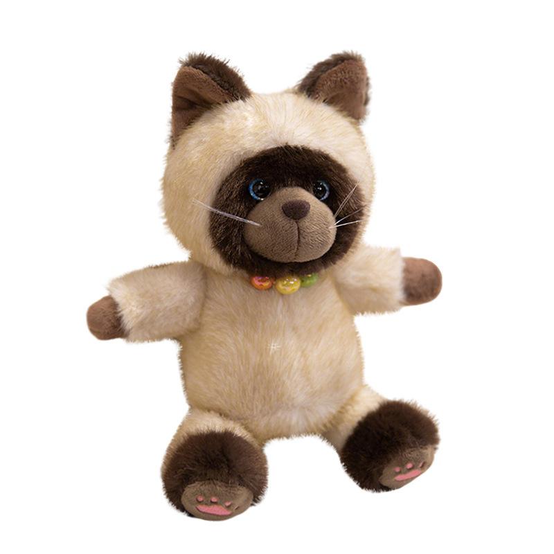 Очаровательная сиамская кошка кукла плюшевая игрушка котенок кукла кошка детская компания успокаивающая кукла