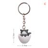 Прекрасный мультфильм яичная скорлупа кошка брелоки цепочки кулон орнамент сумка автомобильный брелок