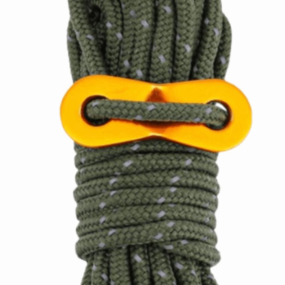 8 Pcs 4 m 4 mm Tent Guide Ropes with Aluminum Alloy Buckle Guy Lines Guyline Tent Cord Backpacking
