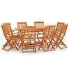 Day and Night - Day and Night Folding Garden Dining Set 9 Pieces Eucalyptus Wood