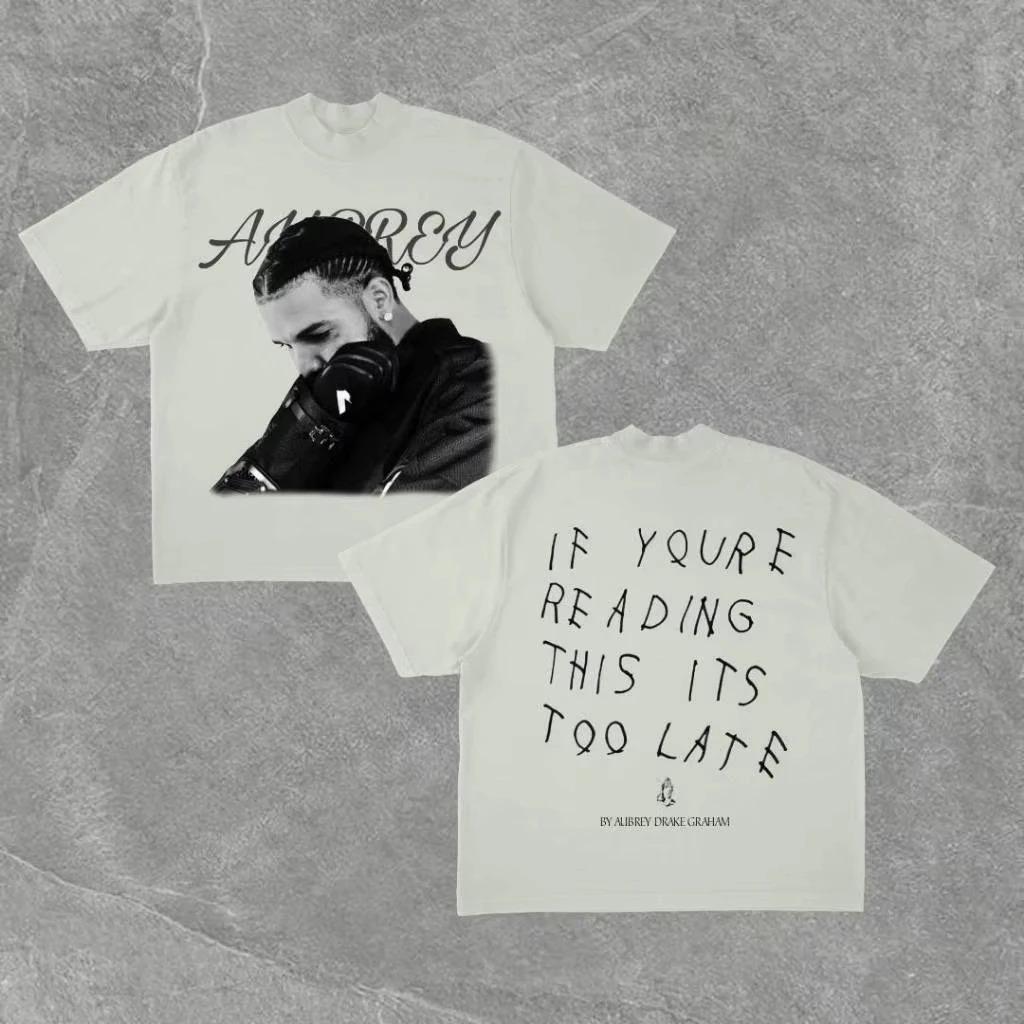 2026 Plus Size Street Hype Culture T-Shirt CLB Album Boy Lover DRAKE American Hip Hop Rock Short Sleeve Singer Men Women Street Tops