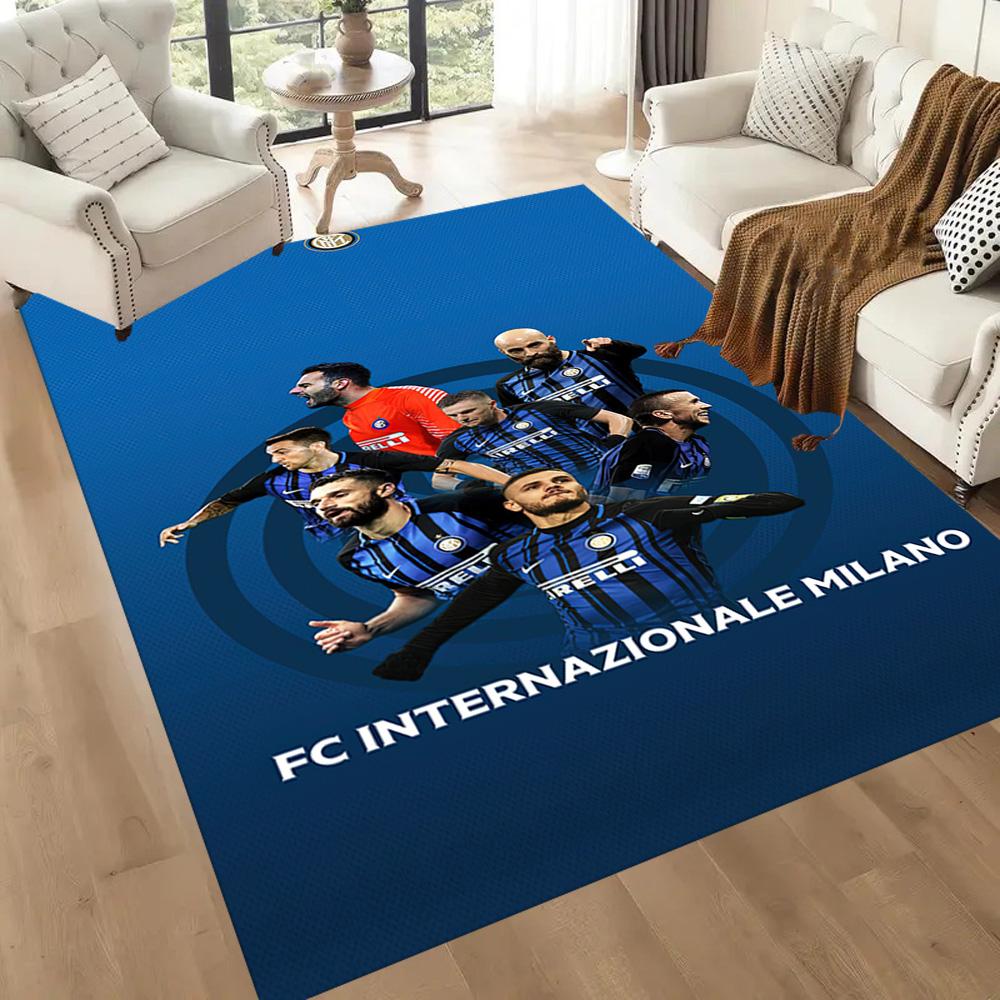 Inter Milan Area Rug Perfect For Kitchen Balcony Outdoor Game Room Antislip Carpet Anime Office Decor Gift For Festivals