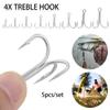 Рыболовные принадлежности Приманка для морской воды Рыболовные крючки Морской троллинг 4X Тройной крючок Крючки с тройным якорем