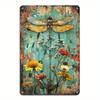 Vintage Garden Metal Tin Sign - Floral & Gardening Tools Design Perfect for Bar Cafes Restaurants, Garages & Home Decor Wall Art