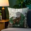 Мультфильм Комикс V-Vinland Saga ПК 3 Наволочка Наволочка из натурального льна Двусторонняя Декор Наволочка для дивана Домашний Декор
