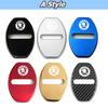 WOHE7 4Pcs Metal Car Door Lock Protective Cover Anti Rust Emblem Case for Skoda Octavia Kodiaq Fabia Superb Rapid A7 2020 Accessories