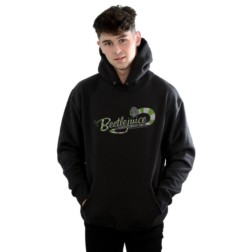 Beetlejuice Mens Sandworm Alt Logo Hoodie