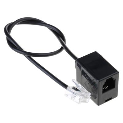 Переходник-адаптер RJ45 на RJ11, Разъем-кабель, Ethernet на Телефонную линию, Разъем RJ45 8P8C Папа на RJ11 6P6C Мама