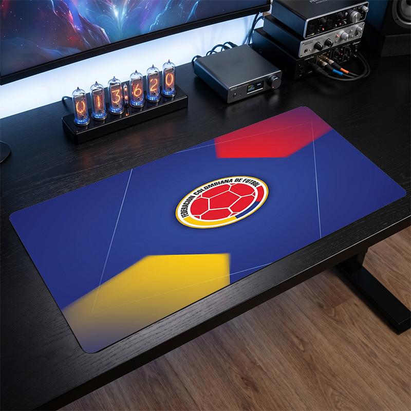 Colombia Football Crest Mouse Pad, Extended Non Slip Rubber Desk Mat for Gaming Office Laptop Fan Gift