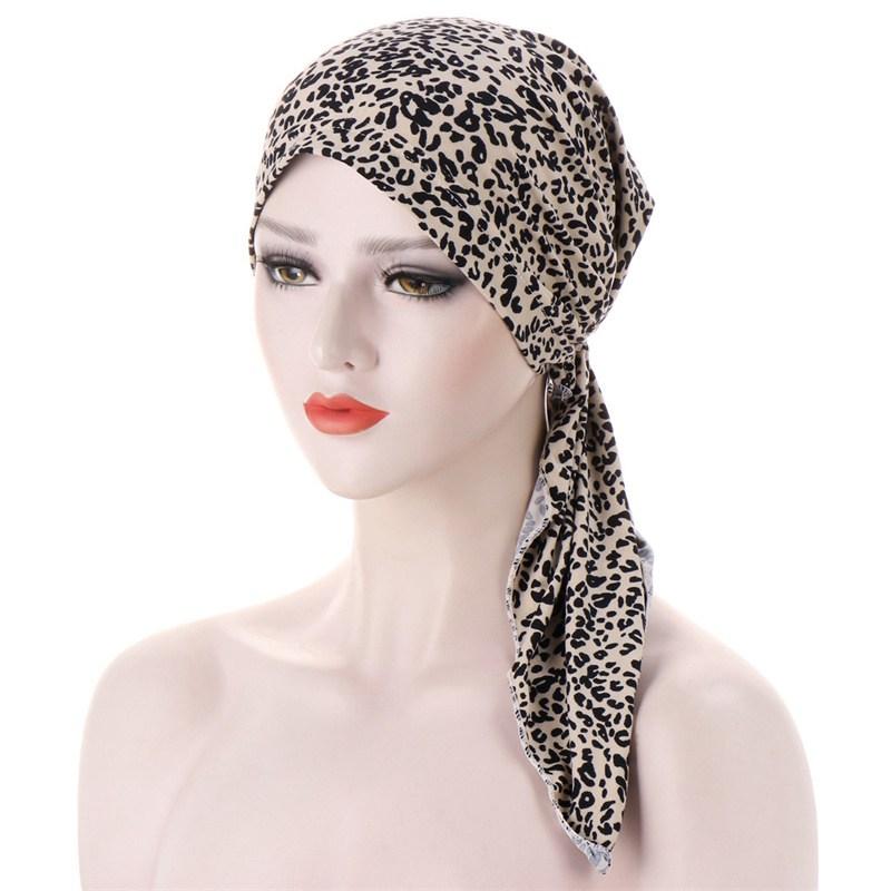 Flower Cloth Pullover Muslim Hooded Cap Skullcap Small Hat Two Tail Cap Curved