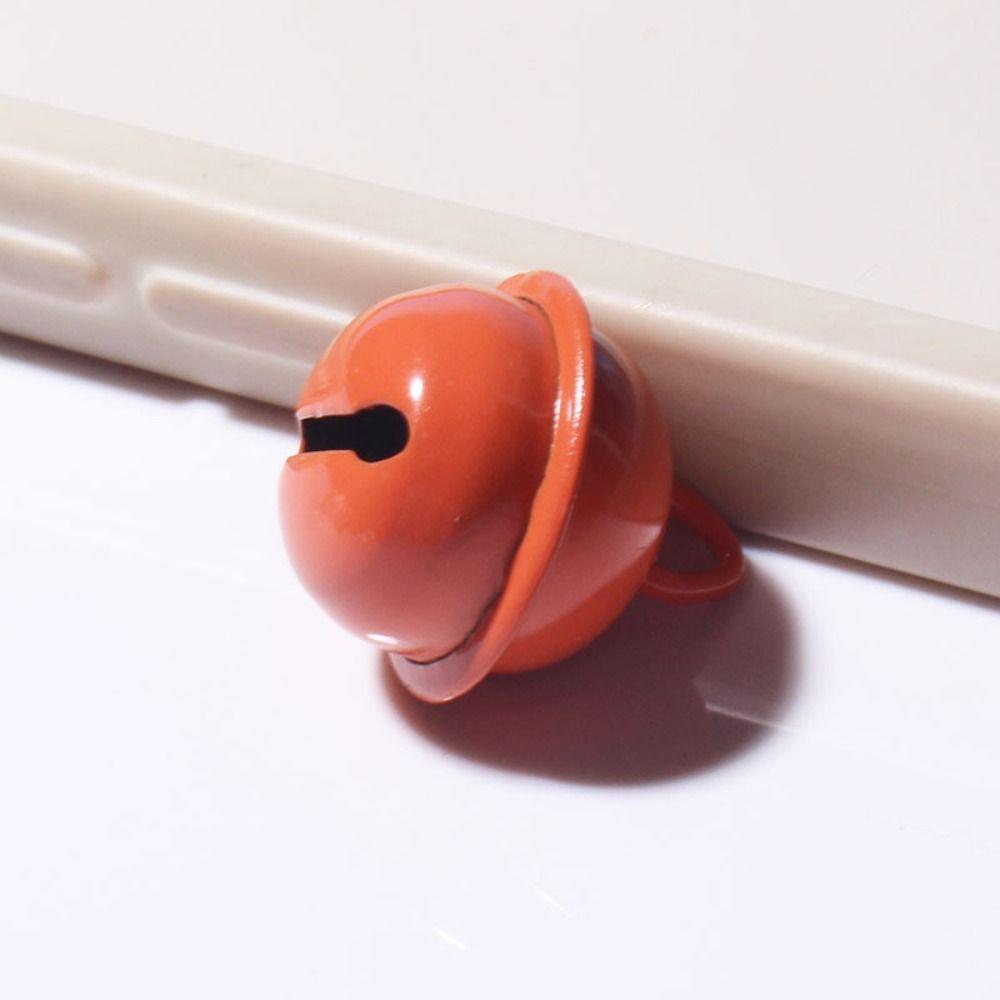 5pcs 18mm Jingle Bells Metal Beads Candy Color Metal Bell Ring Pendant Christmas Decoration