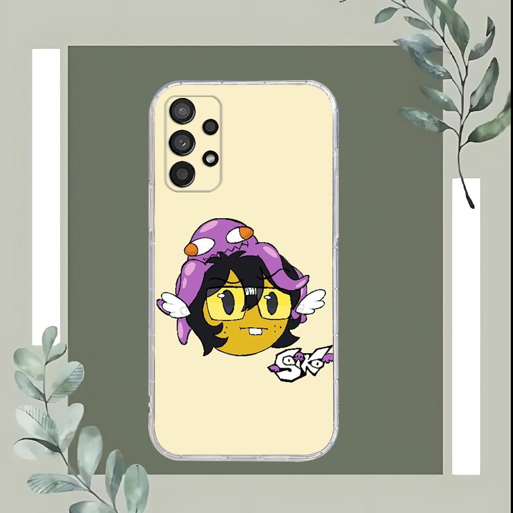 Cartoon Singer Saiko Sakura Phone Case For Samsung Galaxy A52 A12 A51 S21 Edge S22ULTRA S23 S20LITE Plus Ultra Transparent Cover