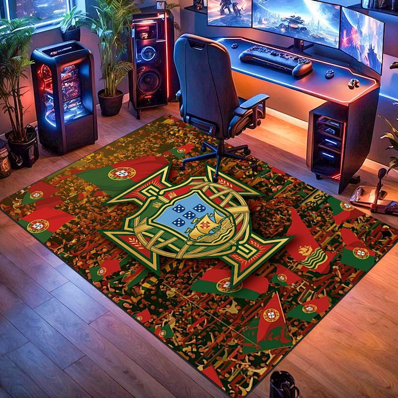 Portuguese Military Emblem carpet Living room and bedroom mats Home Decor Bathroom mat Dormitory decoration Art