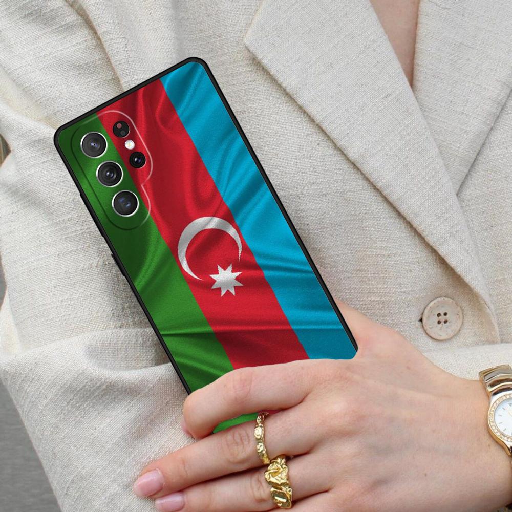 Чехол для телефона с флагом Азербайджана для Samsung Galaxy S26 Ultra S25 S24 S23 S22 S21 S20 Note10