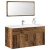 VidaXL Bathroom Cabinet and Mirror Old Wood Engineered Wood, Bathroom Cabinet, Bathroom Furniture, 856381